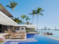 Teak Poolside Furniture - Bel-Air 2-Person Side-by-Side Lounger