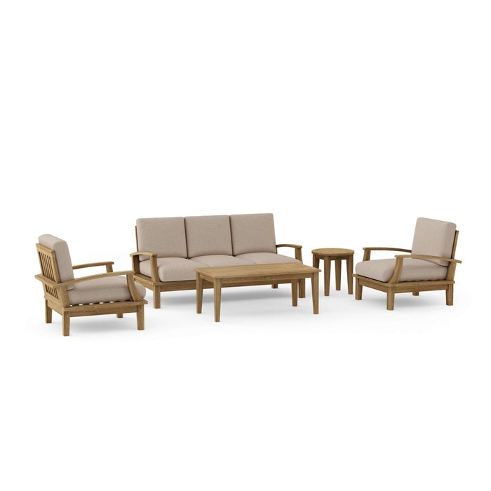 Teak Porch Furniture - Brianna 5 - Piece Set - Teak HQ™