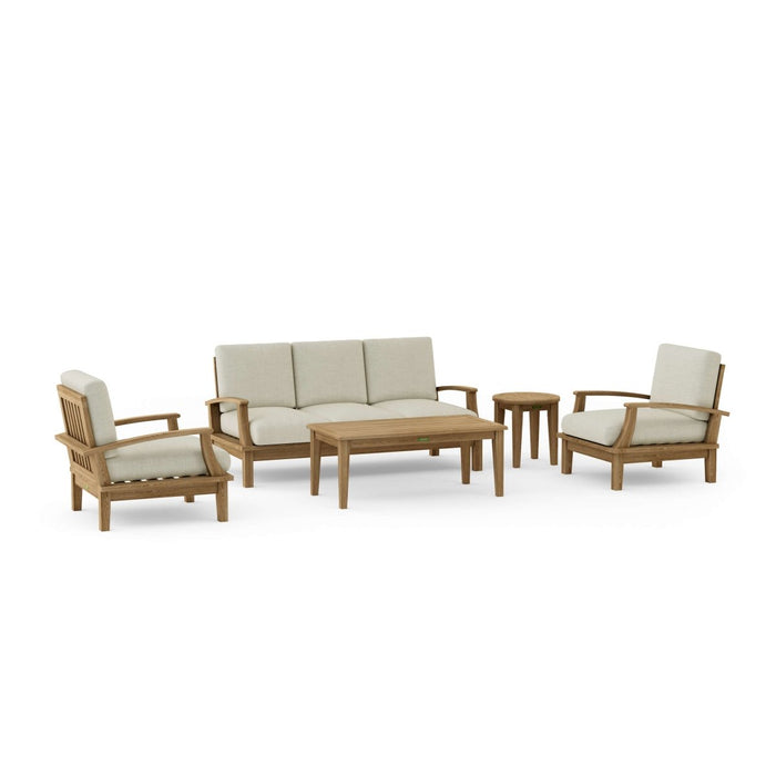 Teak Porch Furniture - Brianna 5 - Piece Set - Teak HQ™