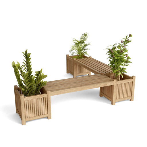 Teak Potting Bench (4 - Seater) - Planter - Teak HQ™