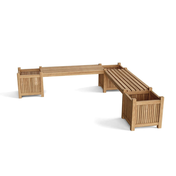 Teak Potting Bench (4 - Seater) - Planter - Teak HQ™