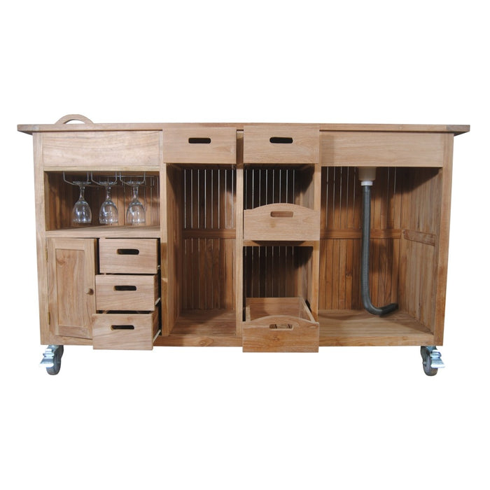 Teak Pub Table (67" Long Rectangle) - Safari - Teak HQ™