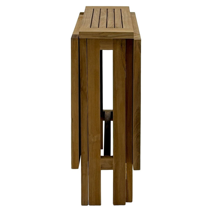Teak Rectangular Dining Table (51" Long & Folds) - Monaco - Teak HQ™