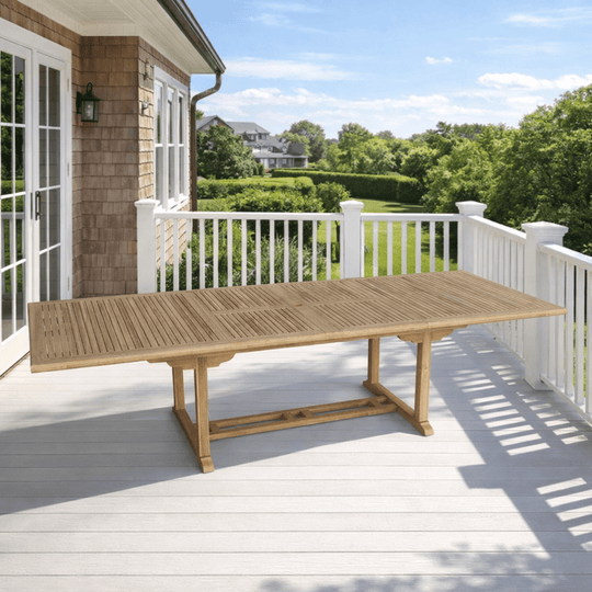 Teak Rectangular Outdoor Table (117" Long) - Valencia - Teak HQ™