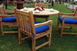 Teak Round Dining Set - Tosca (Table) & Classic (4 Chairs) - Teak HQ™