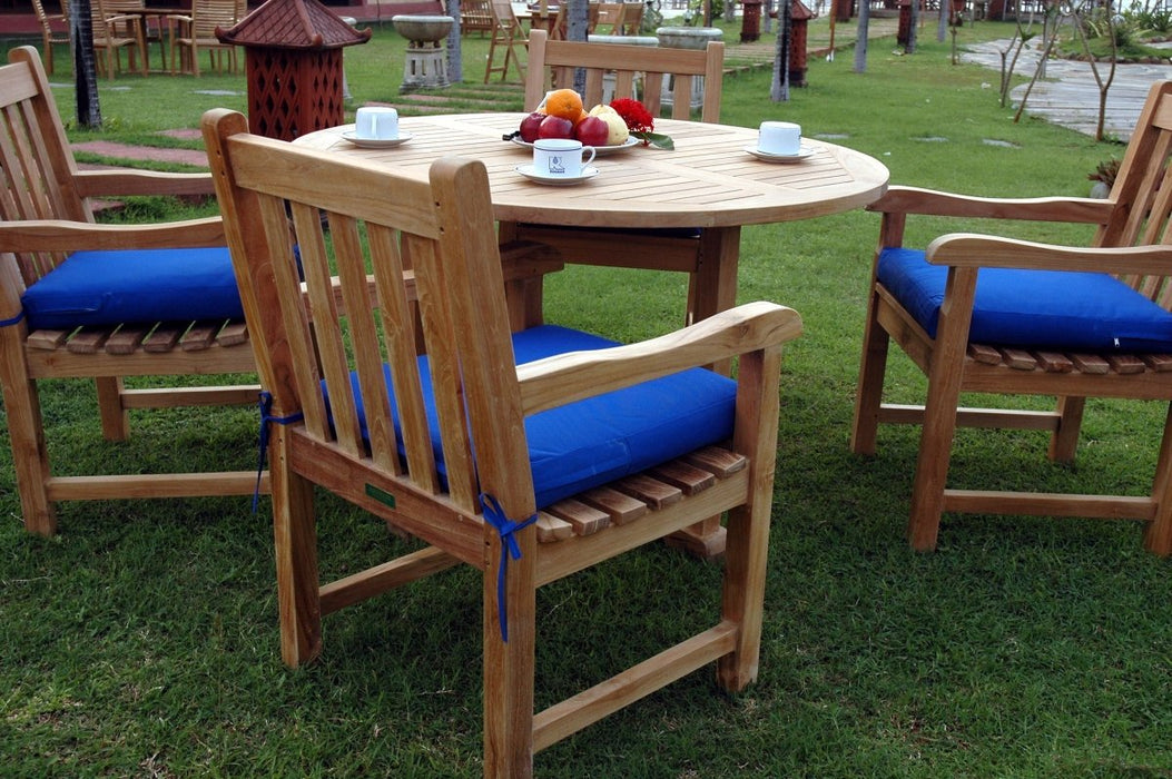 Teak Round Dining Set - Tosca (Table) & Classic (4 Chairs) - Teak HQ™