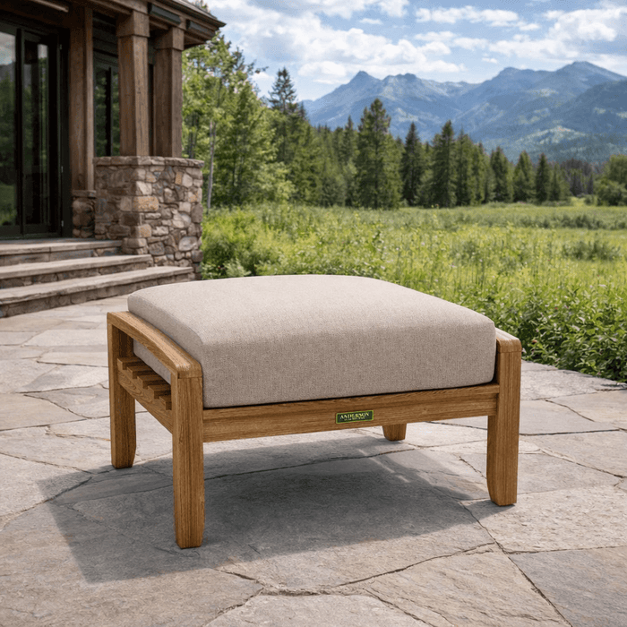 Teak Sectional Ottoman - Natsepa - Teak HQ™