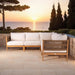 Teak Sectional Outdoor Furniture (Corner Piece) - San Lucas - Teak HQ™
