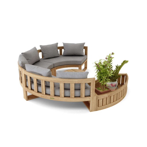 Teak Sectional Outdoor Sofa - Arena 5 - Piece Modular Set - Teak HQ™