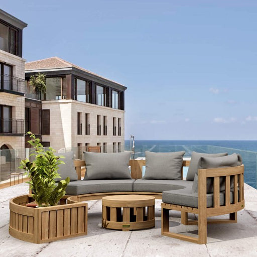 Teak Sectional Outdoor Sofa - Arena 5 - Piece Modular Set - Teak HQ™