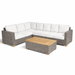 Teak Sectional Patio Furniture - Sanibel 6 - Piece Modular Set - Teak HQ™