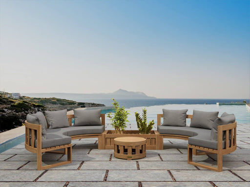 Teak Sectional Sofa - Arena 6 - Piece Modular Set - Teak HQ™