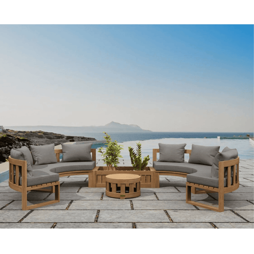 Teak Sectional Sofa - Arena 6 - Piece Modular Set - Teak HQ™