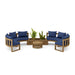 Teak Sectional Sofa - Arena 6 - Piece Modular Set - Teak HQ™