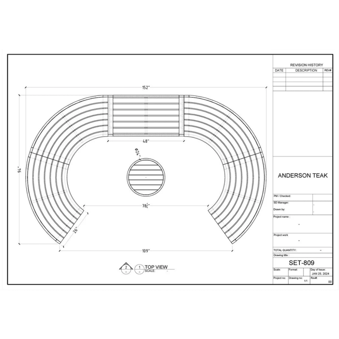 Teak Sectional Sofa - Arena 6 - Piece Modular Set - Teak HQ™