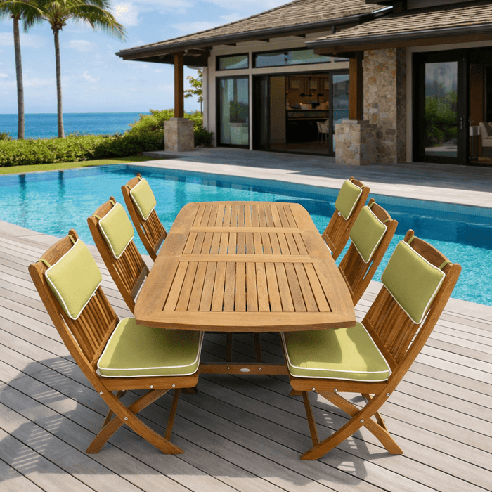 Teak Settee - Family (Table) & Sailor (6 Chairs) - Teak HQ™