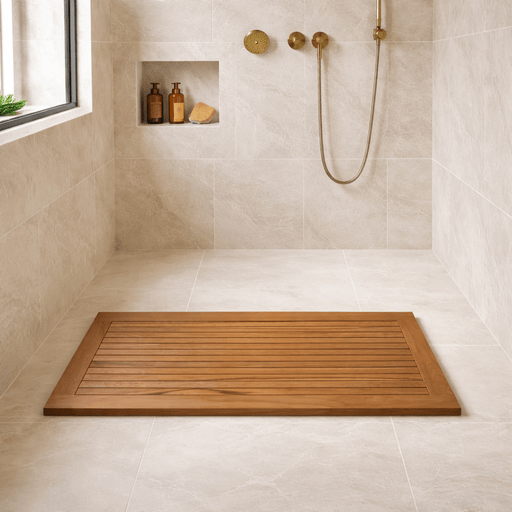 Teak Shower Bath Mat (39" Wide) - Spa - Teak HQ™
