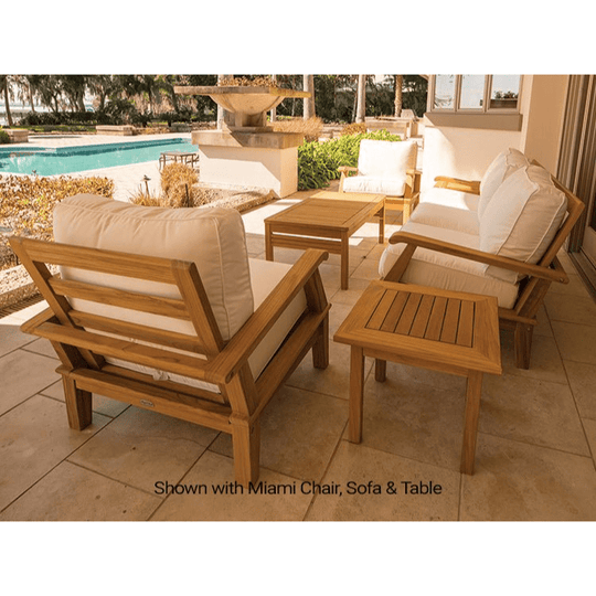 Teak Side Table (20" Square) - Miami - Teak HQ™