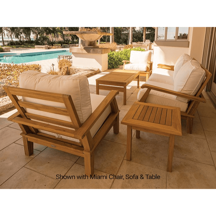 Teak Side Table (20" Square) - Miami - Teak HQ™