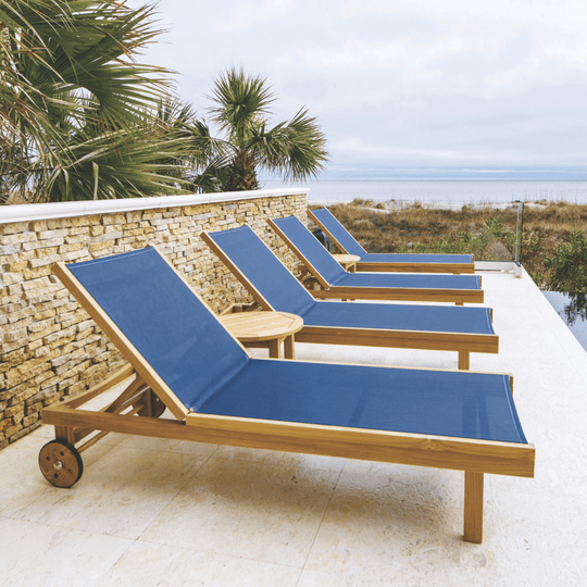 Teak Sling Chaise Lounge - Sundaze - Teak HQ™