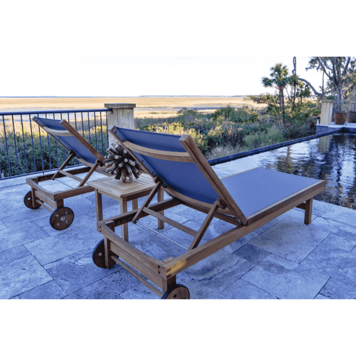 Teak Sling Chaise Lounge - Sundaze - Teak HQ™