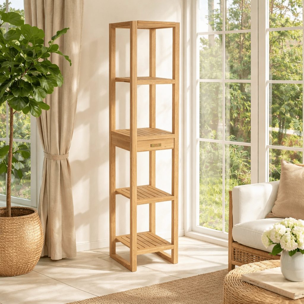 Teak Spa Furniture (4 - Shelf Unit) - Spa - Teak HQ™