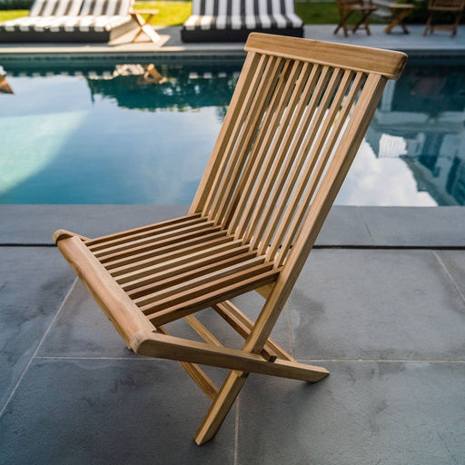 Teak Square Dining Table With 4 Chairs (Monaco) - Teak HQ™