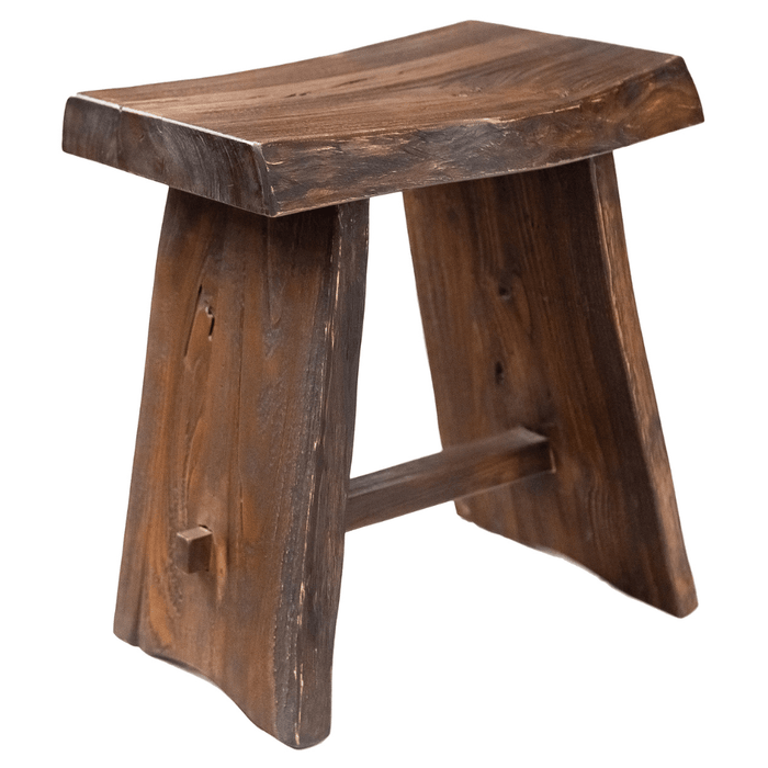 Teak Stool With Curved Seat - Pacifica - Teak HQ™