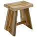 Teak Stool With Curved Seat - Pacifica - Teak HQ™