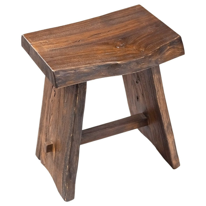Teak Stool With Curved Seat - Pacifica - Teak HQ™
