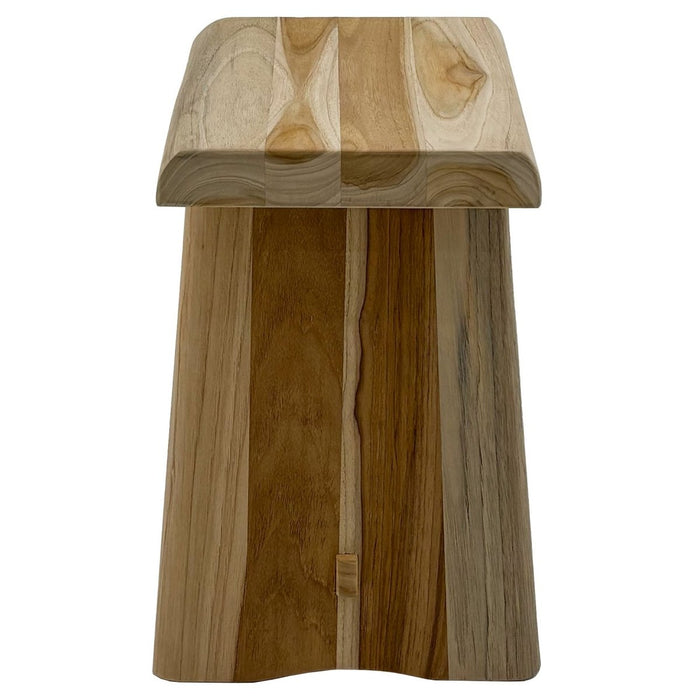 Teak Stool With Curved Seat - Pacifica - Teak HQ™