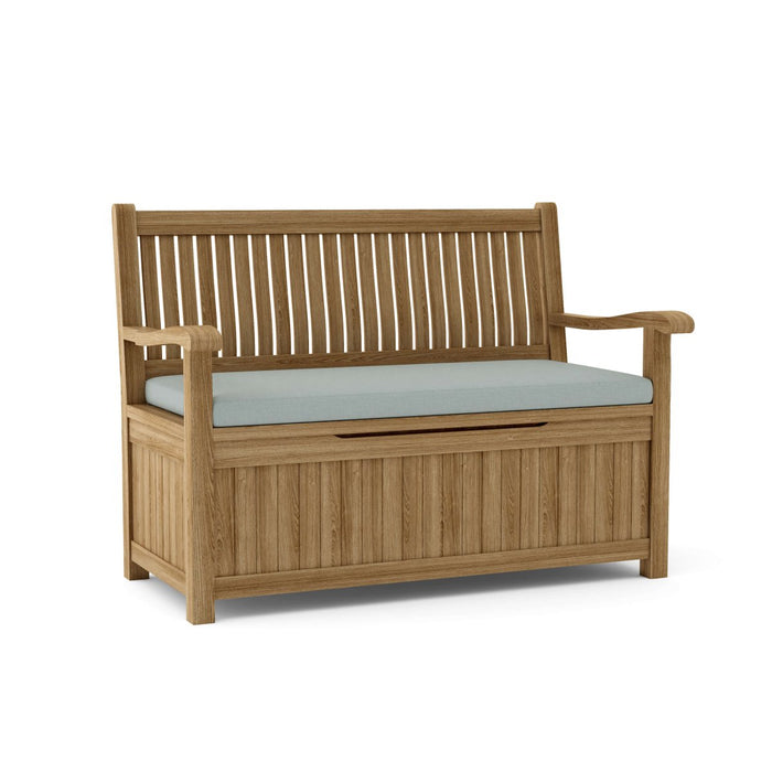 Teak Storage Bench (2 - Seater) - Del - Amo - Teak HQ™