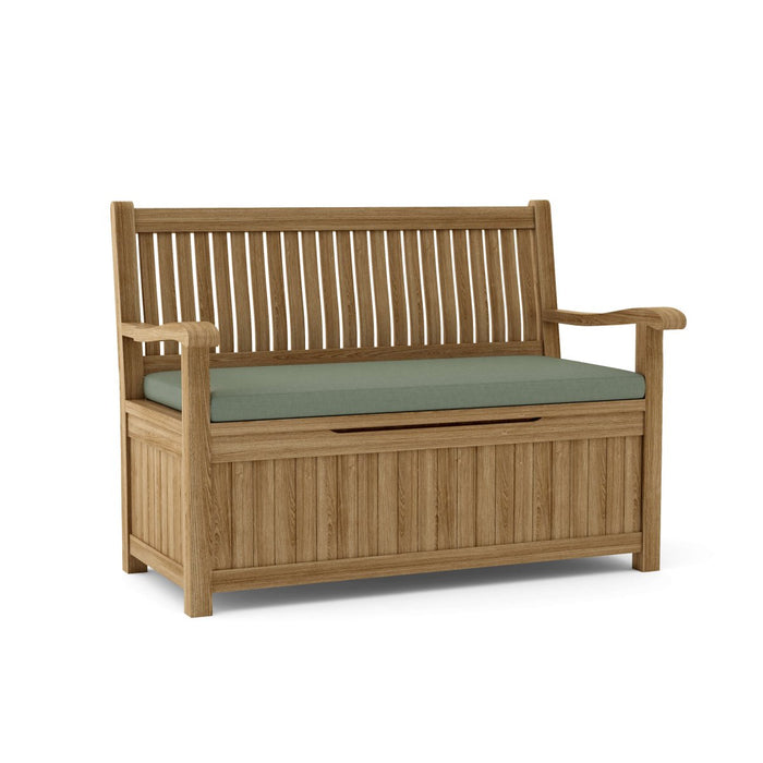 Teak Storage Bench (2 - Seater) - Del - Amo - Teak HQ™