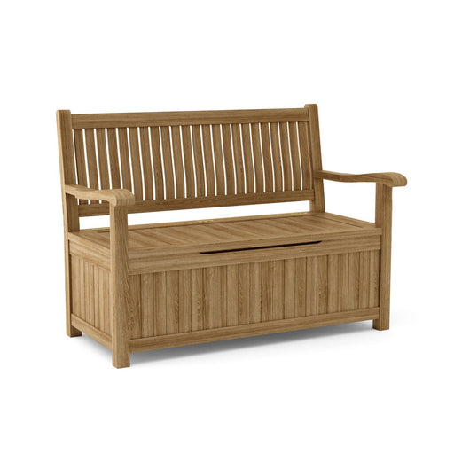 Teak Storage Bench (2 - Seater) - Del - Amo - Teak HQ™