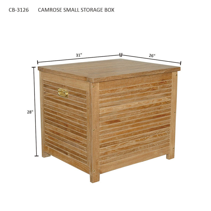 Teak Storage Box (31" Wide) - Camrose - Teak HQ™