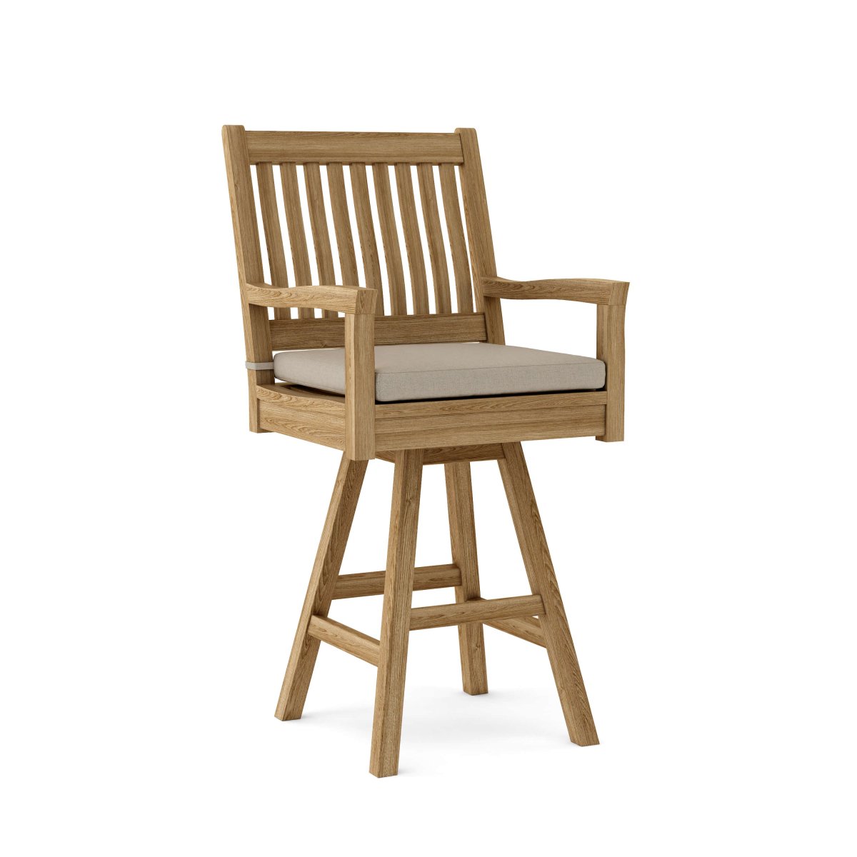 Teak Swivel Bar Chair - Rialto - Teak HQ™