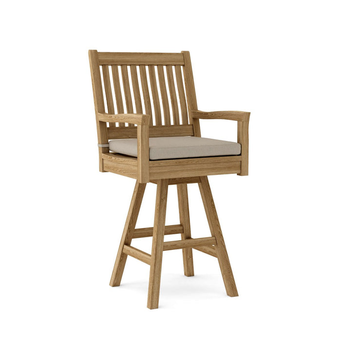 Teak Swivel Bar Chair - Rialto - Teak HQ™