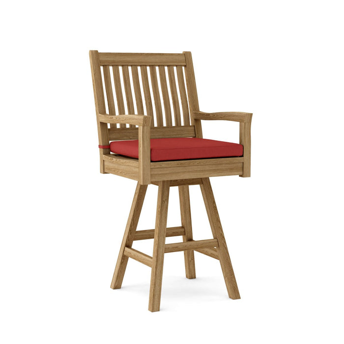 Teak Swivel Bar Chair - Rialto - Teak HQ™