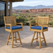 Teak Swivel Bar Chair - Rialto - Teak HQ™