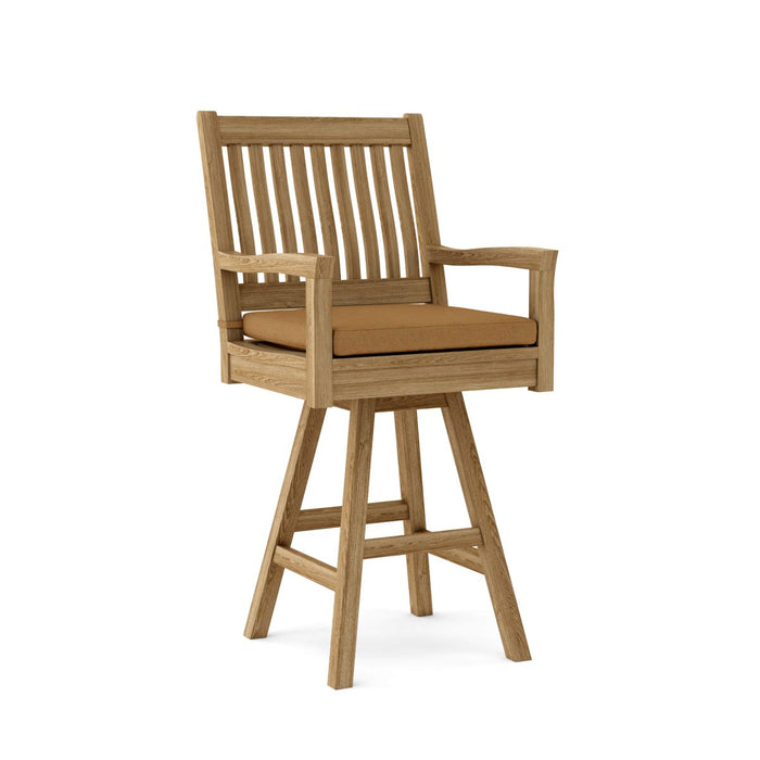 Teak Swivel Bar Chair - Rialto - Teak HQ™