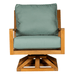 Teak Swivel Club Chair - Coastal - Teak HQ™