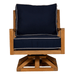 Teak Swivel Club Chair - Coastal - Teak HQ™