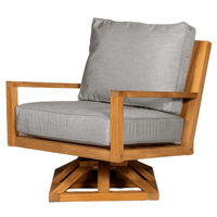Teak Swivel Club Chair - Coastal