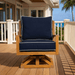 Teak Swivel Club Chair - Coastal - Teak HQ™