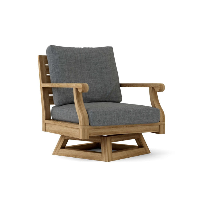 Teak Swivel Lounge Chair - Riviera (Swivel) - Teak HQ™