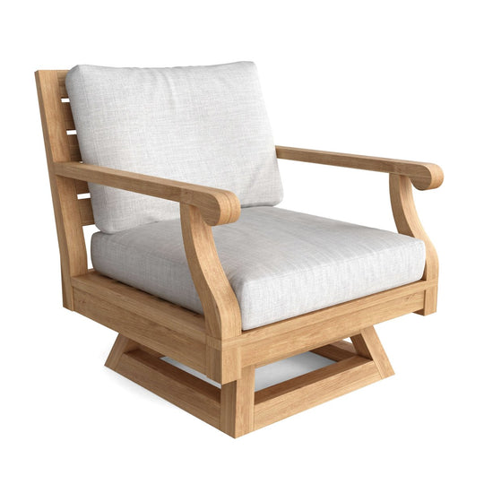 Teak Swivel Lounge Chair - Riviera (Swivel) - Teak HQ™