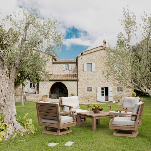 Teak Swivel Lounge Chair - Riviera (Swivel) - Teak HQ™