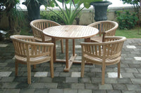 Teak Table and 4 Chairs - Tosca (Table) & Curve (Chairs)