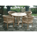 Teak Table and 4 Chairs - Tosca (Table) & Curve (Chairs) - Teak HQ™