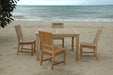 Teak Table and Chair Set - Windsor (Table) & Rialto (4 Chairs) - Teak HQ™